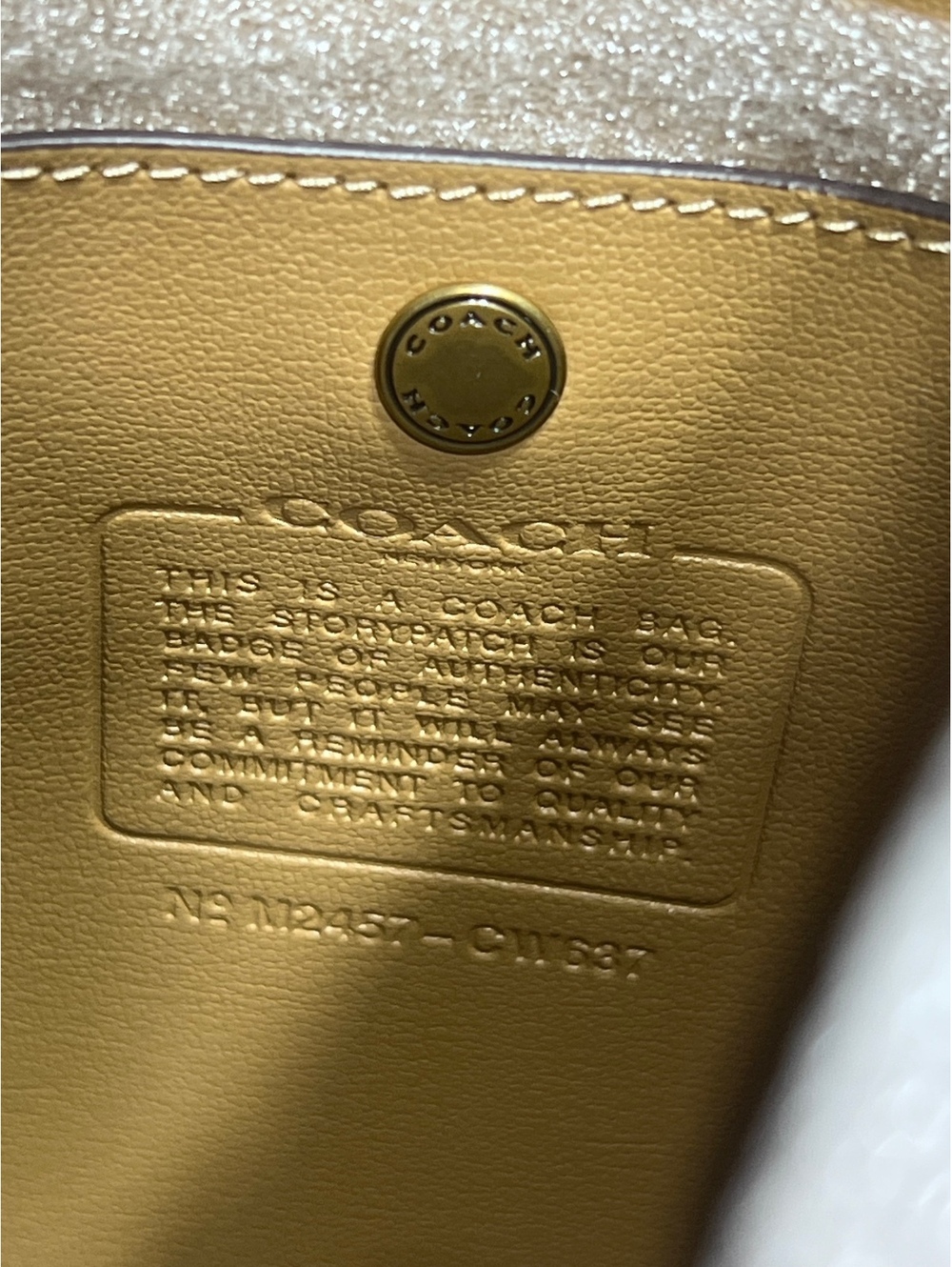 Coach Suede Shoulder Bag in Chestnut Sand - Picture 5 of 9
